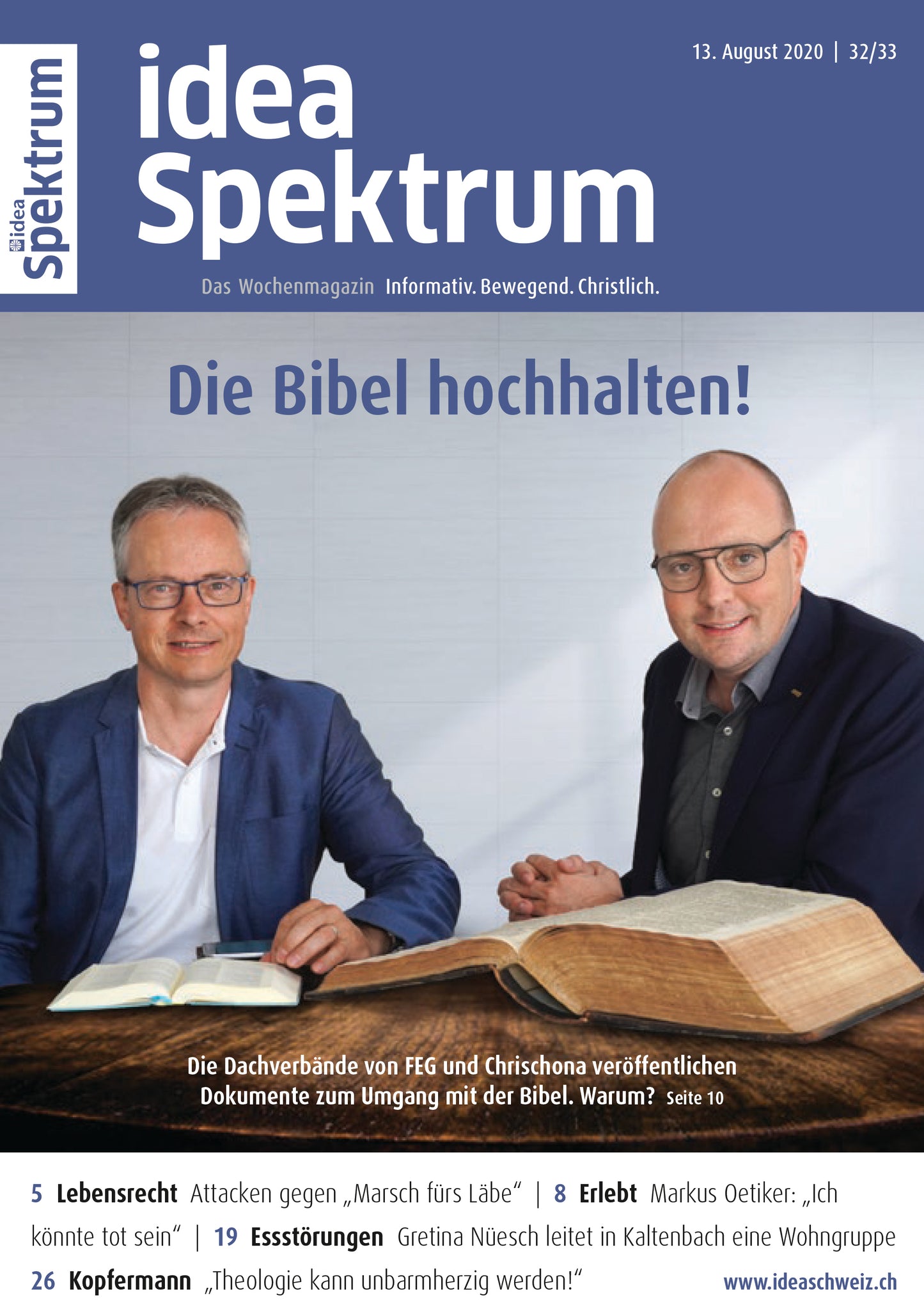 2020-32-33 Die Bibel hochhalten!