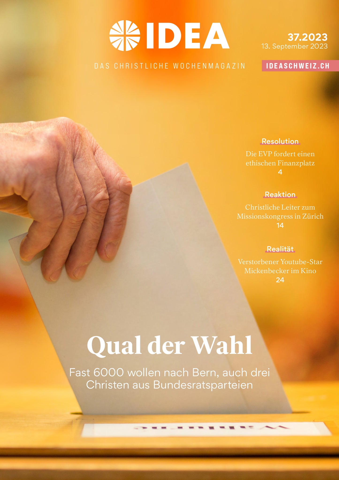 2023-37 Qual der Wahl